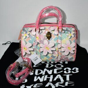 Kurt Geiger London Camden Boston Satchel Bag in Pink Combo #4370157339 NWT